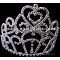 Corona grande de la tiara del rhinestone (GWST12-600)